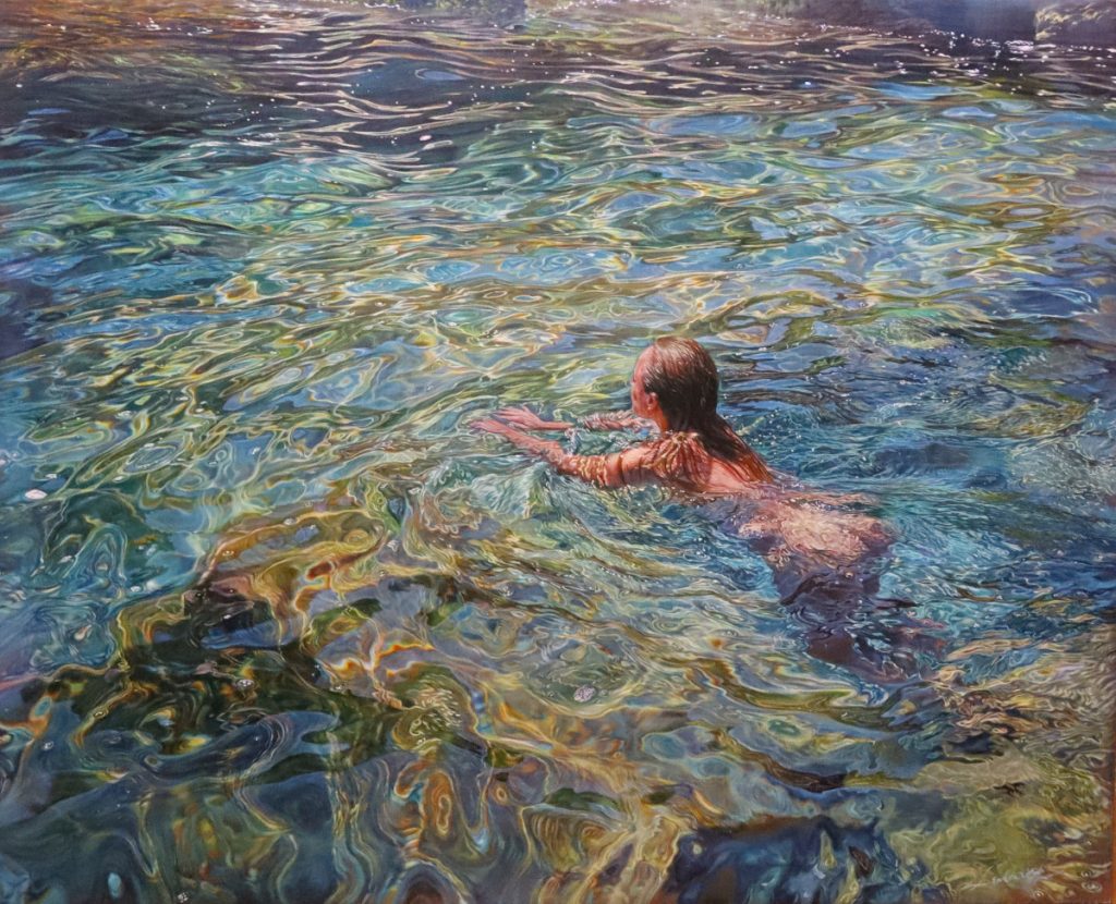"Nadadora" - 81x100 - Óleo sobre lienzo